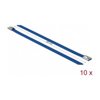 Delock Edelstahlkabelbinder L 200 x B 7,9 mm blau 10...