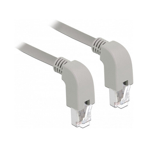 Delock Netzwerkkabel RJ45 Cat.5e SF/UTP unten / unten gewinkelt 2 m