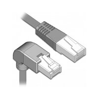 Delock Netzwerkkabel RJ45 Cat.5e SF/UTP unten gewinkelt / gerade 0,5 m