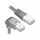 Delock Netzwerkkabel RJ45 Cat.5e SF/UTP unten gewinkelt / gerade 0,5 m