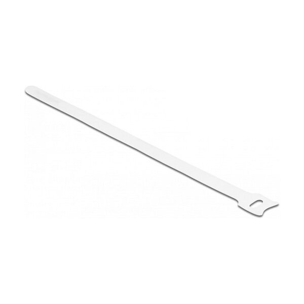 Delock Klett-Kabelbinder L 250 x B 12 mm weiß 10 Stück