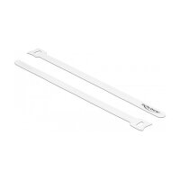 Delock Klett-Kabelbinder L 250 x B 12 mm weiß 10...