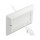 Delock Kabelmanagement Abdeckblende 146 x 86 mm mit weißen Bürstenstreifen