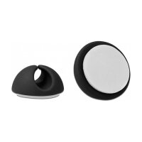 Delock Kabelhalter Set selbstklebend 6 Stück schwarz