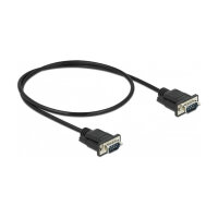 Delock RS-232 Kabel Seriell D-Sub9 Stecker zu Stecker mit schmalem Steckergehäuse 0,5 m