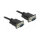 Delock RS-232 Kabel Seriell D-Sub9 Stecker zu Stecker mit schmalem Steckergehäuse 0,5 m