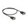 Delock RS-232 Kabel Seriell D-Sub9 Stecker zu Stecker mit schmalem Steckergehäuse 0,5 m