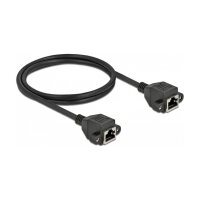 Delock Netzwerk Verlängerungskabel S/FTP RJ45 Buchse...