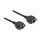 Delock Netzwerk Verlängerungskabel S/FTP RJ45 Buchse zu RJ45 Buchse Cat.6A 1 m schwarz