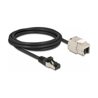 Delock Kabel RJ45 Stecker zu Keystone Modul RJ45 Buchse...