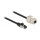Delock Kabel RJ45 Stecker zu Keystone Modul RJ45 Buchse Cat.6A 2 m schwarz