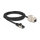 Delock Kabel RJ45 Stecker zu Keystone Modul RJ45 Buchse Cat.6A 2 m schwarz