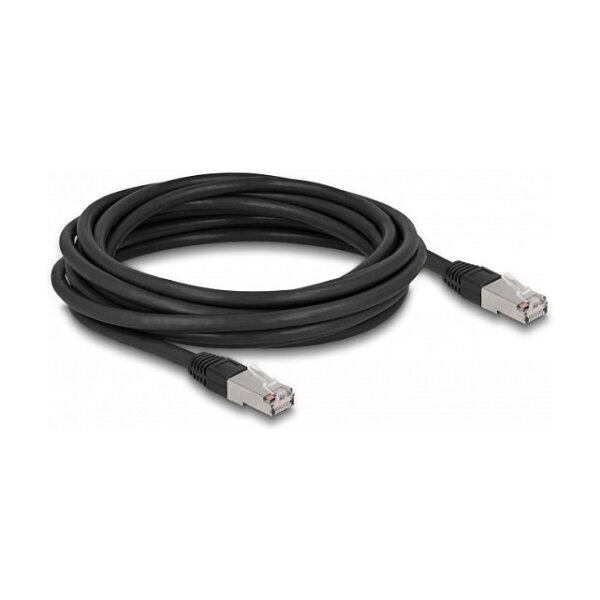 Delock RJ45 Netzwerkkabel Cat.6A S/FTP PE Outdoor 5 m schwarz