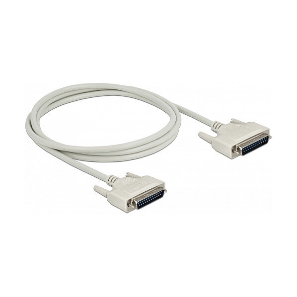 Delock Serielles Kabel D-Sub 25 Stecker zu Stecker 2 m