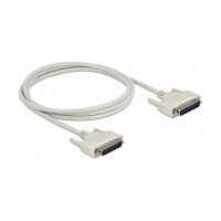 Delock Serielles Kabel D-Sub 25 Stecker zu Stecker 2 m