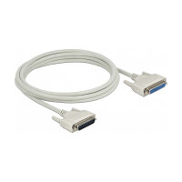 Delock Serielles Kabel D-Sub 25 Stecker zu Buchse 3 m