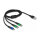 Delock USB Ladekabel 3 in 1 Typ-A zu Micro USB / 2 x USB Type-C™ 1 m