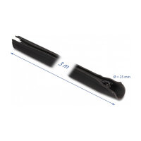 Delock Kabelschlauch Neopren flexibel mit Reißverschluss 3 m x 100 mm schwarz