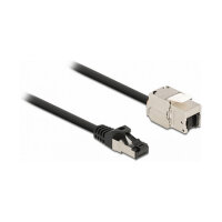 Delock Kabel RJ45 Stecker zu Keystone Modul RJ45 Buchse...