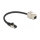 Delock Kabel RJ45 Stecker zu Keystone Modul RJ45 Buchse Cat.6A 25 cm schwarz