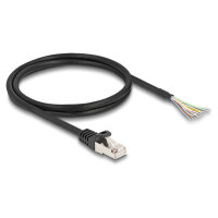 Delock Kabel RJ50 Stecker zu offenen Kabelenden S/FTP 1 m...