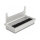 Delock Kabeldurchführung für Tischeinbau mit Bürste 160 x 80 x 28 mm silber
