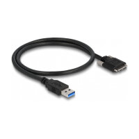 Delock USB 5 Gbps Kabel Typ-A Stecker zu Typ Micro-B Stecker mit Schrauben 0,5 m