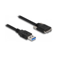 Delock USB 5 Gbps Kabel Typ-A Stecker zu Typ Micro-B Stecker mit Schrauben 1 m