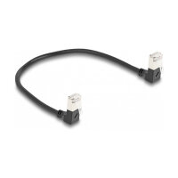 Delock RJ45 Netzwerkkabel Cat.6A S/FTP Slim 90° unten...