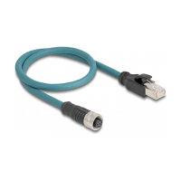 Delock M12 Adapterkabel A-kodiert 8 Pin Buchse zu RJ45...