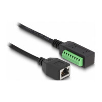 Delock RJ45 Kabel Cat.5e Buchse zu Terminalblock Adapter...