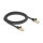 Delock RJ45 Netzwerkkabel mit Geflechtmantel Cat.6A S/FTP Stecker zu Stecker 2 m schwarz