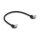 Delock RJ45 Netzwerkkabel Cat.6A S/FTP 45° nach oben gewinkelt 0,5 m schwarz