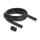 Delock Kabelschutzschlauch 2 m x 18,5 mm mit 2 x PG13,5 Schlauchverschraubung Set schwarz