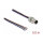 Delock M8 Einbaukabel A-kodiert 3 Pin Stecker für Panel mit offenen Kabeln Front Montage 0,5 m