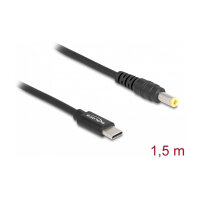 Delock Notebook Ladekabel USB Type-C™ Stecker zu 5,5 x 2,5 mm Stecker