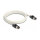 Delock Netzwerkkabel RJ45 Stecker zu Stecker Cat.6A S/FTP mit drehbarer Farbmarkierung 3 m weiß