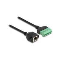 Delock RJ45 Kabel Cat.6 Buchse zu Terminalblock Adapter...