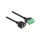 Delock RJ45 Kabel Cat.6 Buchse zu Terminalblock Adapter zum Einbau 30 cm 2-teilig