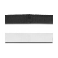Delock Klett-Kabelhalter selbstklebend L 110 mm x B 20 mm Set 10 Stück schwarz