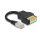 Delock RJ45 Kabel Cat.5e Stecker zu Terminalblock Adapter mit Drucktaster 15 cm