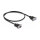 Delock RS-232 Kabel Seriell D-Sub 9 Stecker zu Buchse Nullmodem mit schmalem Steckergehäuse 0,5 m