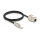 Delock Kabel RJ45 Stecker feldkonfektionierbar zu Keystone Modul RJ45 Buchse Cat.6A 1 m