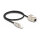 Delock Kabel RJ45 Stecker feldkonfektionierbar zu Keystone Modul RJ45 Buchse Cat.6A 50 cm