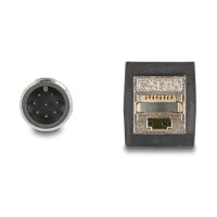 Delock M12 Kabel A-kodiert 8 Pin Stecker zu RJ45 Buchse...