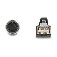 Delock M12 Kabel A-kodiert 8 Pin Stecker zu RJ45 Stecker...