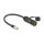 Delock Kabel RJ45 Stecker zu RJ45 Buchse Cat.6A zum Einbau mit M20 Gewinde und Gehäuse IP68 staub- und wasserdicht 25 cm schwarz