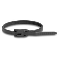 Delock Kabelbinder mit flachem Kopf L 205 x B 2,5 mm 100...