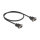 Delock RS-232 Kabel Seriell D-Sub9 Stecker zu Stecker mit schmalem Steckergehäuse 0,5 m