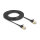 Delock RJ45 Netzwerkkabel Cat.6A Stecker zu Stecker mit robuster Rastnase und Cat.7 Rohflachbandkabel U/FTP 3 m schwarz